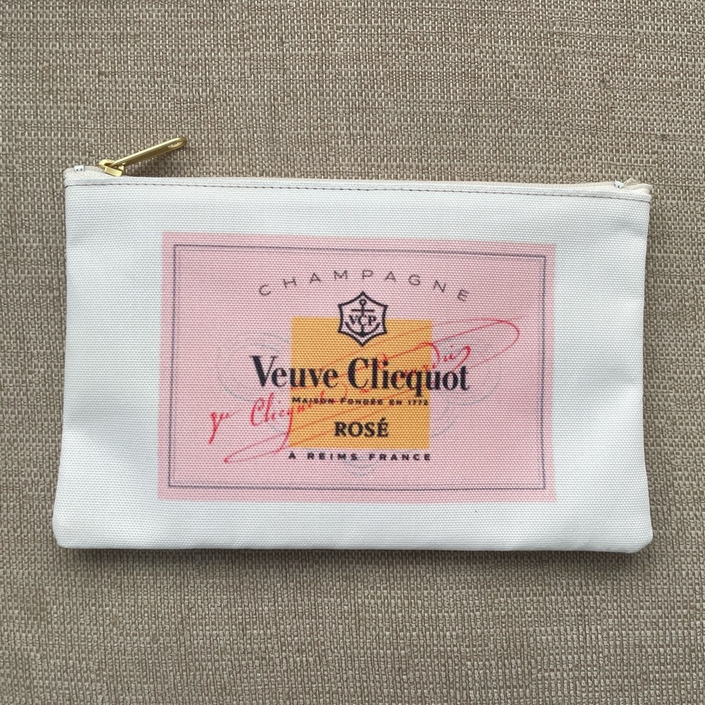 NEW Veuve Clicquot Champagne Rose Pouch Bag
